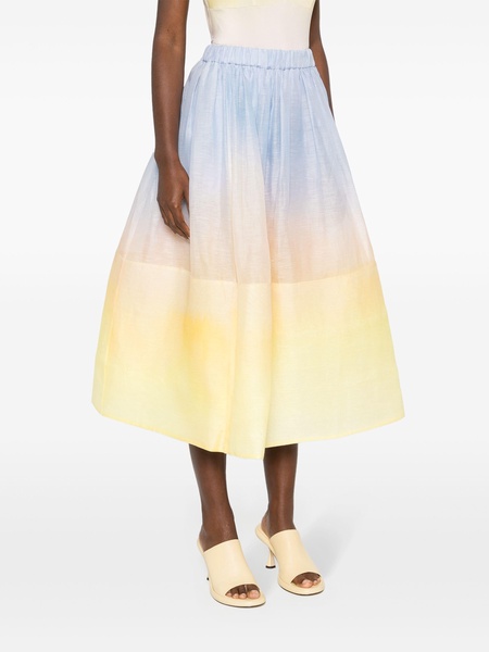 ombrè-effect midi skirt