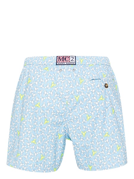 lobster-print swim shorts