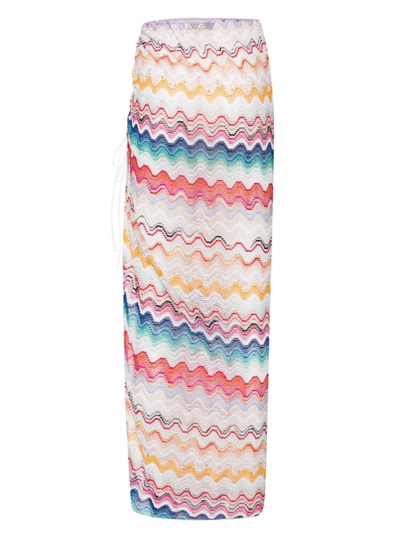 Zig Zag ruched beach cover-up