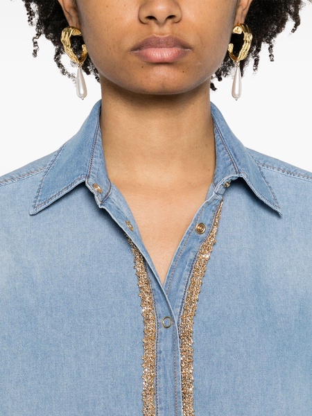 chain-link cotton shirt