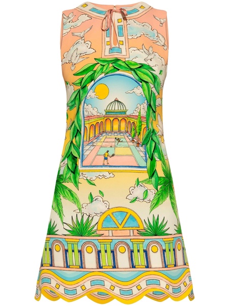 Paysage Ideal graphic-print minidress