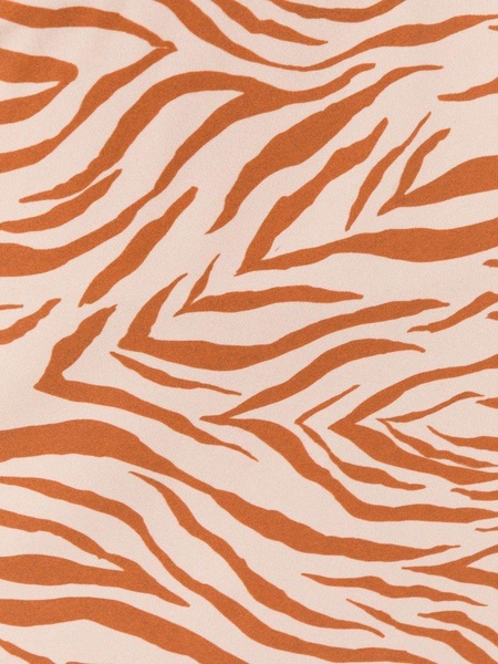 Bethati zebra-print skirt orange