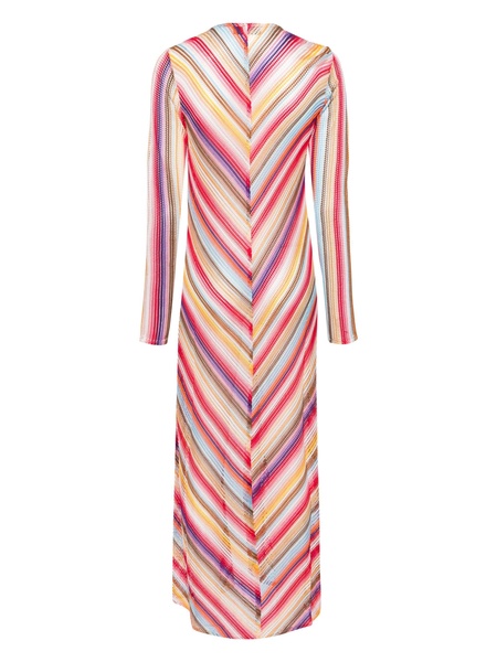 zigzag-woven maxi cardigan