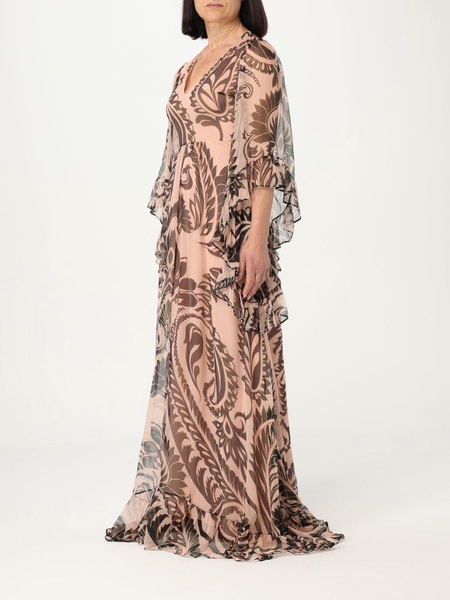 graphic-print silk maxi dress