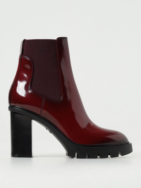 Santoni patent leather ankle boots