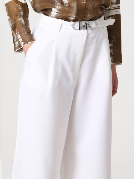 Michael Kors Logo Plaque Wide-Leg Trousers