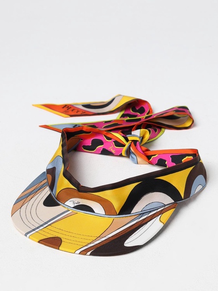 Pucci visor in printed silk