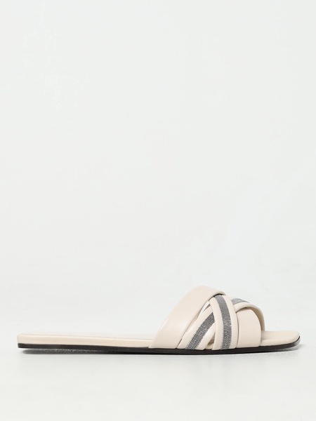 Leather sandals with chain detail Monili