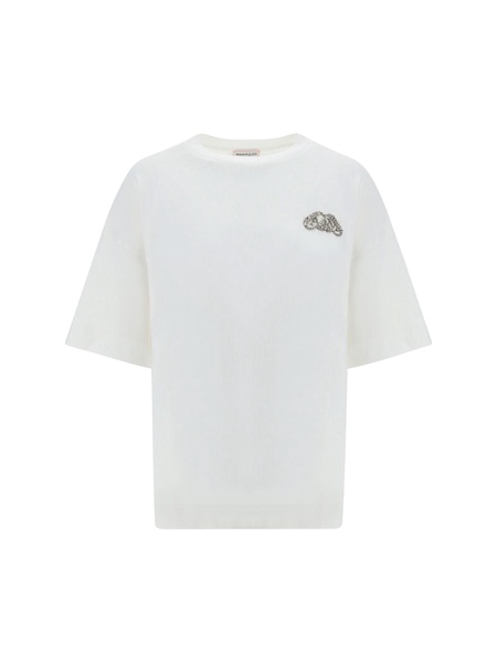 Alexander McQueen Smock Stitch-Detailed Crewneck T-Shirt