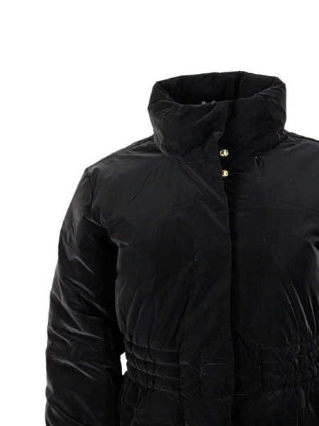 Tied-waist Padded Coat