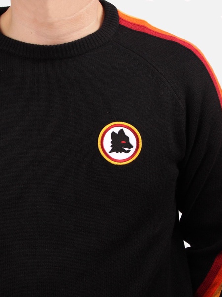 Man Crewneck Sweater With Roma Patch | As Roma Special Edition