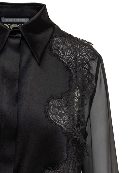 Lace Chiffon Shirt