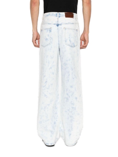 Dries Van Noten Faded-Effect Wide-Leg Jeans