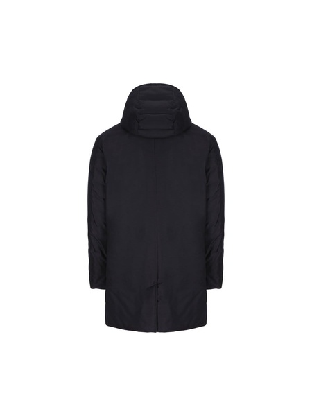 Woolrich Buttoned Hooded Coat