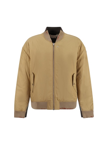 Marni Contrast Back Twill Bomber Jacket