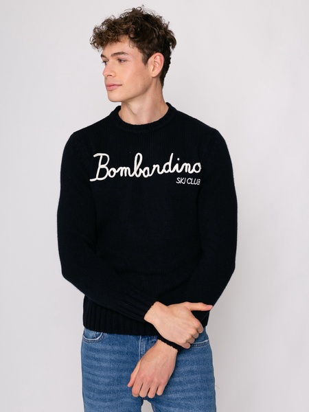 Blended Cashmere Sweater Bombardino Ski Club Embroidery