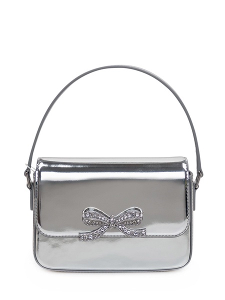 Self-Portrait Silver Leather Hand Bag