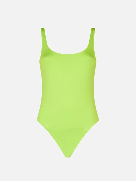 Woman Lime One Piece Swimsuit