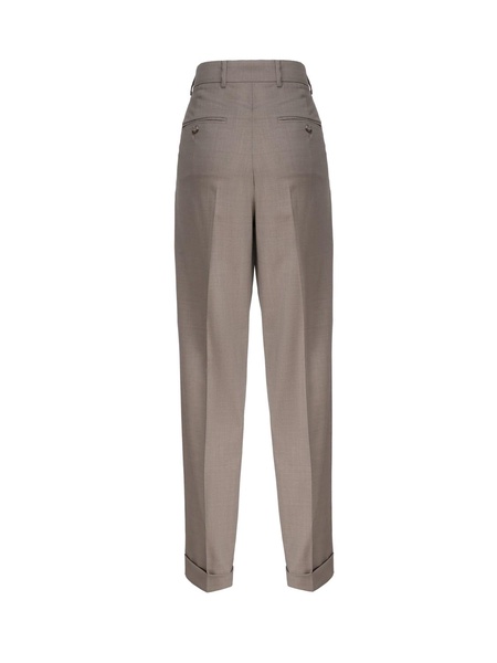 Ferito Trousers In Virgin Wool With Pinces