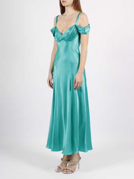 Alberta Ferretti Sweetheart Neck Long Dress