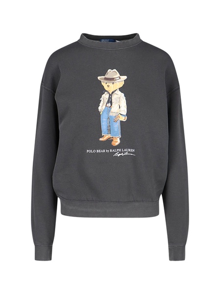 'polo Bear' Print Crewneck Sweatshirt