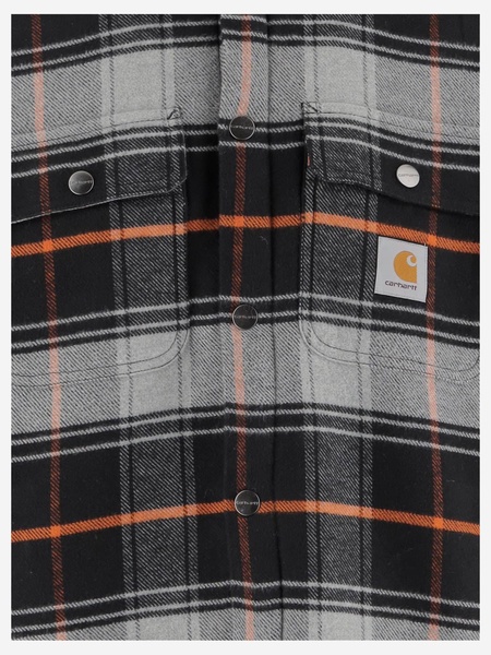 Baris Cotton Twill Shirt With Plaid Pattern