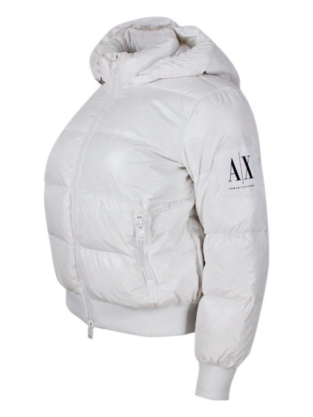 Hooded Zipped Puffer Jacket