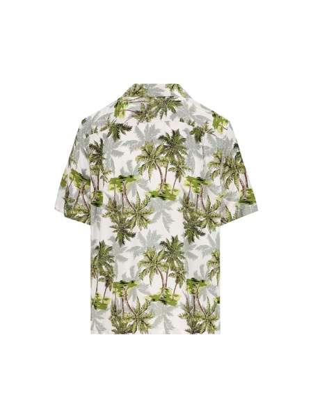 Palm Print Short-sleeve Shirt