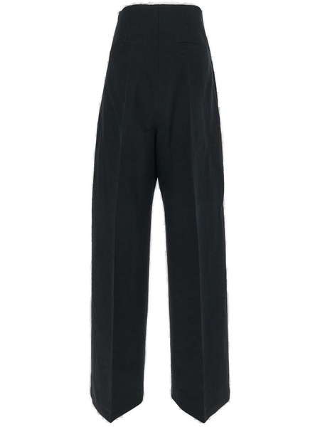 Sportmax High Waist Straight Leg Trousers