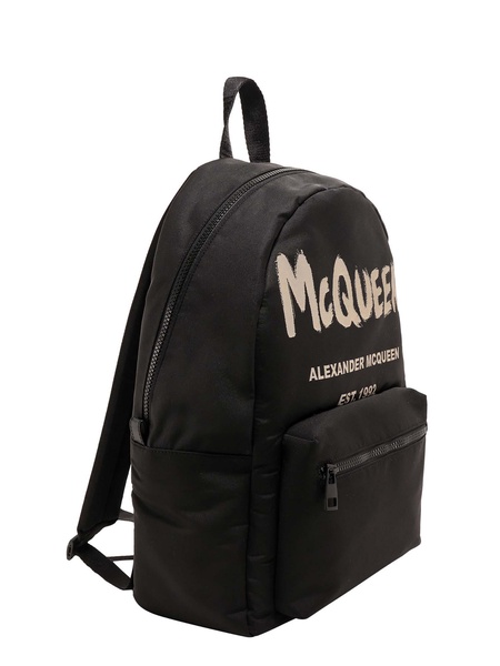 Alexander Mcqueen Man Alexander Mcqueen Man Black Backpacks