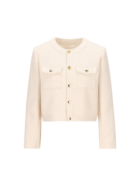 Buttoned Long-sleeved Jacket