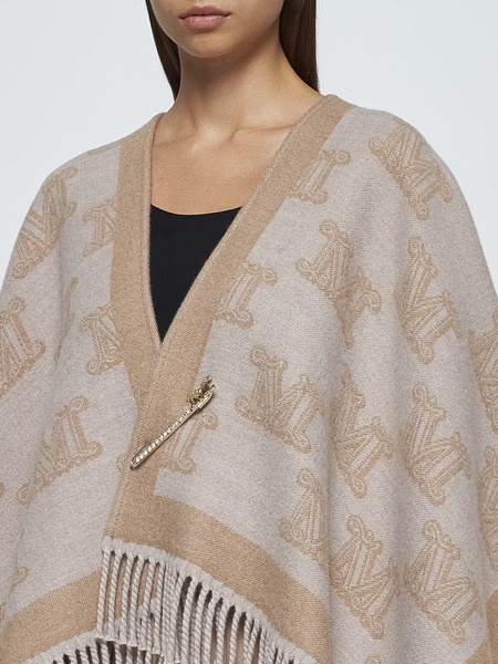 Frine Safety-pin Wool Poncho