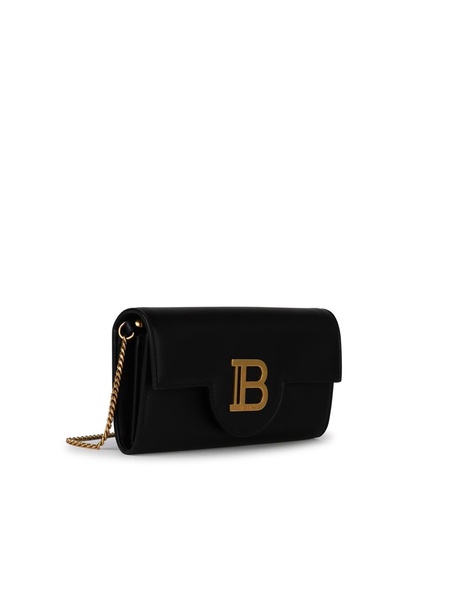 'b-buzz' Black Leather Crossbody Bag