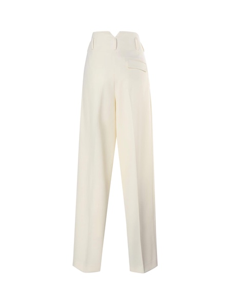 Straight High-waisted Trousers