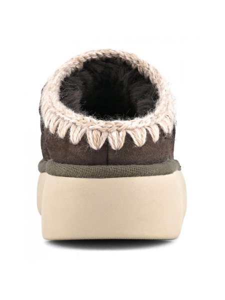 Brown Double-face Sheepskin Bounce Clog