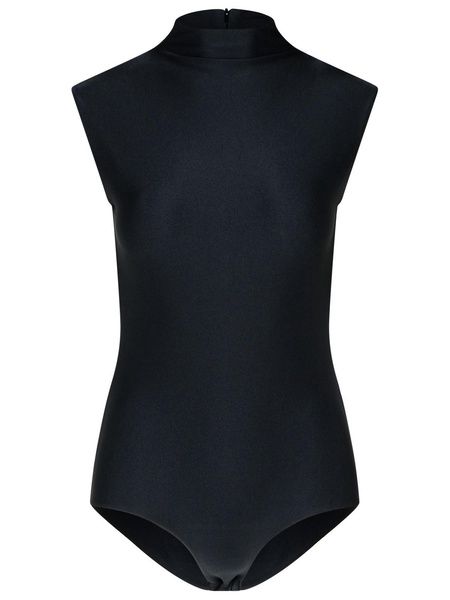 Sportmax 'Cristin' Black Polyamide Blend Bodysuit