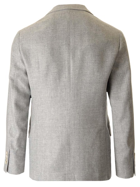 Blazer In Linen, Wool And Silk