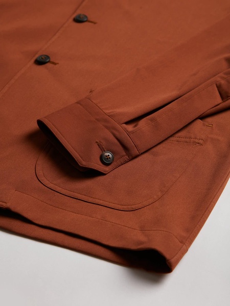 Aabigail Unlined Brown Overshirt