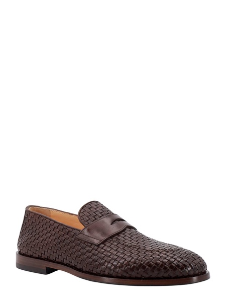 Brunello Cucinelli Interwoven-Designed Slip-On Loafers