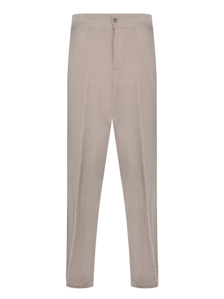 Beige Linen Pants