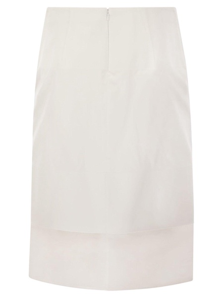 Sportmax Turkey Skirt With Organza Insert