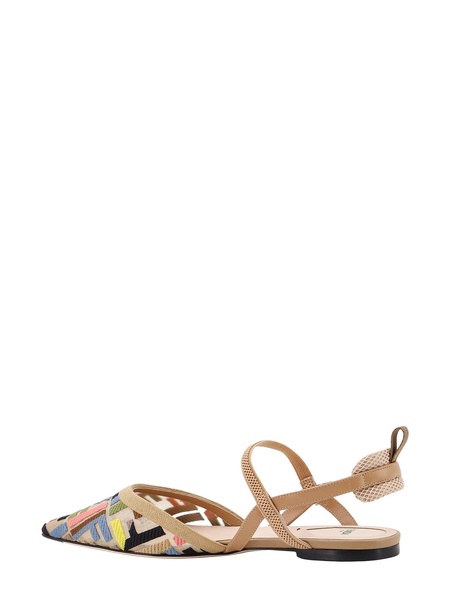 FENDI Elegant Multi-Color Ballerina Flats