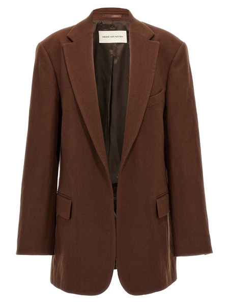 Dries Van Noten Blur Open-Front Blazer