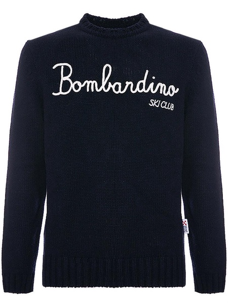 Blended Cashmere Sweater Bombardino Ski Club Embroidery