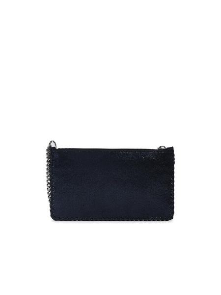 Stella Mccartney Blue Recycled Polyester 'Falabella' Mini Clutch Bag Woman