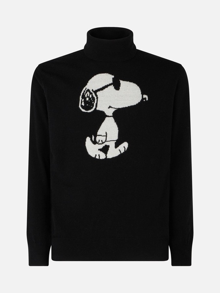 Man Turtleneck Sweater With Snoopy Jacquard Print | Snoopy - Peanuts Special Edition