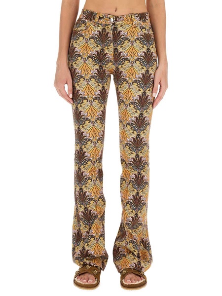 Etro Paisley Print Jeans