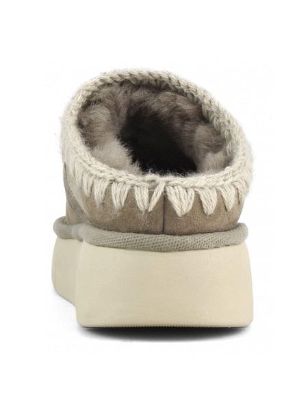 Grey Double-face Sheepskin Bounce Clog