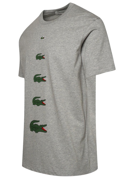 X Lacoste Logo Printed Crewneck T-shirt