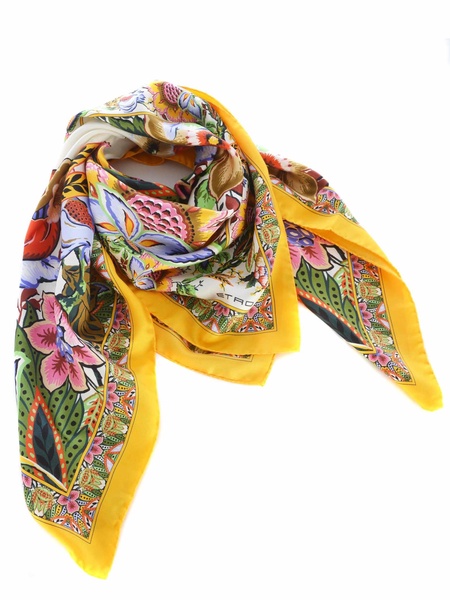 Scarf Etro "bouquet" Made Of Silk